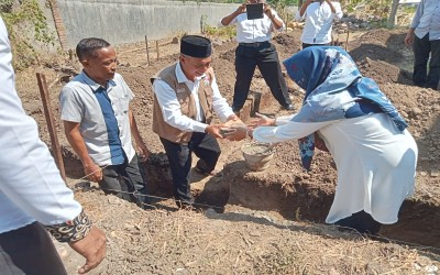 Peletakkan Batu Pertama Renovasi Pembangunan Masjid Pendidikan Ulil Al-Bab SMA Don Bosco Banjarmasin
